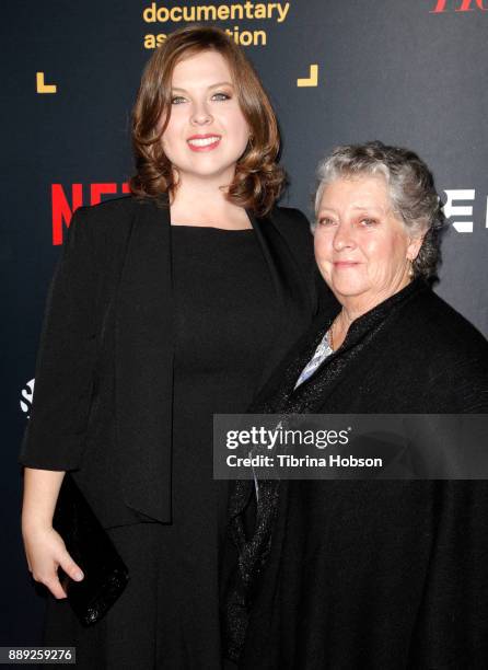 Priscilla Gonzalez Sainz and guest at the 33rd Annual IDA Documentary Awards at Paramount Theatre on December 9, 2017 in Los Angeles, California.