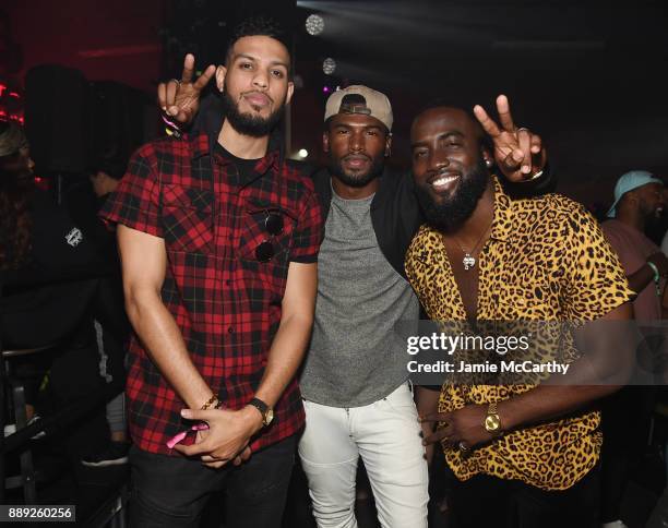 Sarunas J. Jackson, Broderick Hunter and Shamier Anderson attend BACARDI, Swizz Beatz and The Dean Collection bring NO COMMISSION back to Miami to...