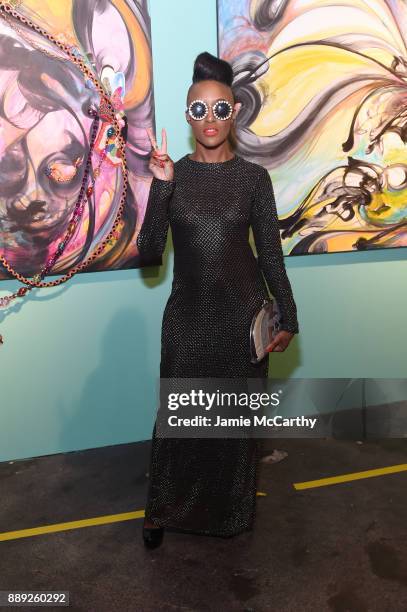 Guest attends BACARDI, Swizz Beatz and The Dean Collection bring NO COMMISSION back to Miami to celebrate "Island Might" at Soho Studios on December...