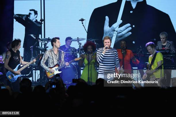 Mark Ronson and Duran Duran Perform Live For SiriusXM At The Faena Theater In Miami Beach During Art Basel on December 9, 2017 in Miami Beach,...