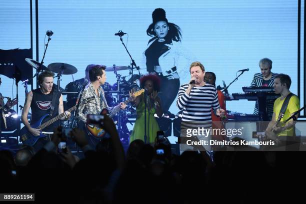 Mark Ronson and Duran Duran Perform Live For SiriusXM At The Faena Theater In Miami Beach During Art Basel on December 9, 2017 in Miami Beach,...
