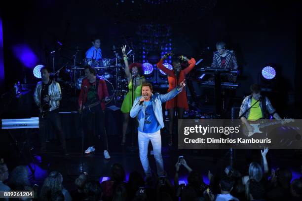 Duran Duran performs live for SiriusXM at The Faena Theater in Miami Beach during Art Basel on December 9, 2017 in Miami Beach, Florida.