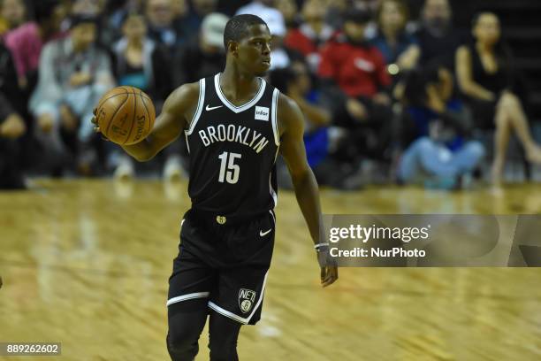 The player Isaiah Whitehead of the team Brooklyn Nets is seen in action during the match of NBA between of Miami Heat and Brooklyn Nets on December...