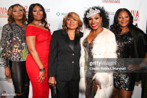 Traci Braxton, Towanda Braxton, Evelyn Braxton, Sheryl Lee Ralph and Trina Braxton attend Sheryl Lee Ralph's 27th Annual DIVAS Simply Singing event...