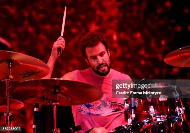 Jon Theodore of Queens of the Stone Age performs onstage during KROQ Almost Acoustic Christmas 2017 at The Forum on December 9, 2017 in Inglewood,...