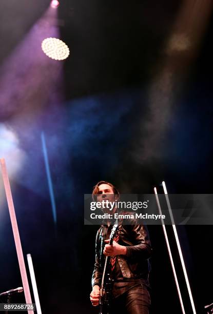 Dean Fertita of Queens of the Stone Age performs onstage during KROQ Almost Acoustic Christmas 2017 at The Forum on December 9, 2017 in Inglewood,...