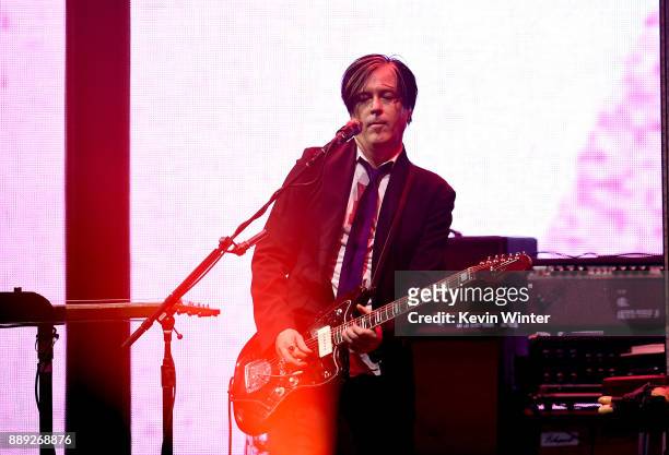 Troy Van Leeuwen of Queens of the Stone Age performs onstage during KROQ Almost Acoustic Christmas 2017 at The Forum on December 9, 2017 in...