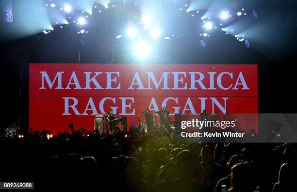 Prophets of Rage performs onstage during KROQ Almost Acoustic Christmas 2017 at The Forum on December 9, 2017 in Inglewood, California.