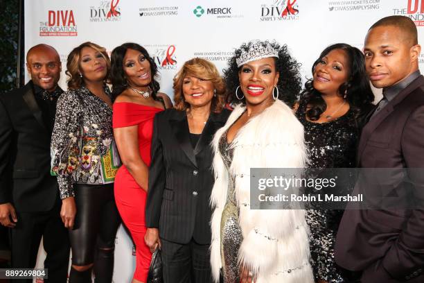 Kenny Latimore, Traci Braxton, Towanda Braxton, Evelyn Braxton, Sheryl Lee Ralph, Trina Braxton and Cornelius Smith Jr. Attend Sheryl Lee Ralph's...