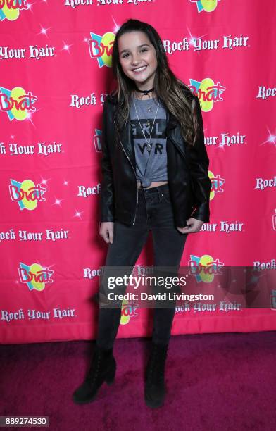 YouTube personality/social media influencer Annie LeBlanc attends her 13th birthday party at Calamigos Beach Club on December 9, 2017 in Malibu,...