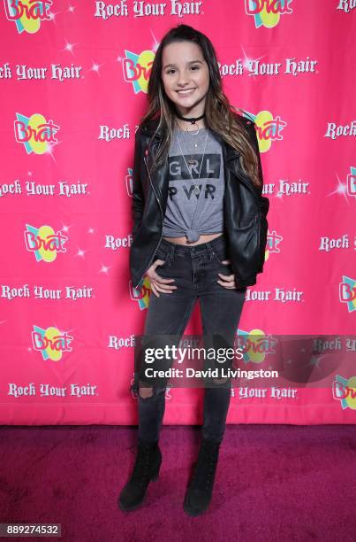 YouTube personality/social media influencer Annie LeBlanc attends her 13th birthday party at Calamigos Beach Club on December 9, 2017 in Malibu,...