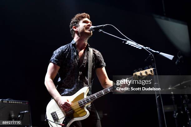 Singer Mike Kerr of the band Royal Blood performs onstage during KROQ Almost Acoustic Christmas 2017 at The Forum on December 9, 2017 in Inglewood,...