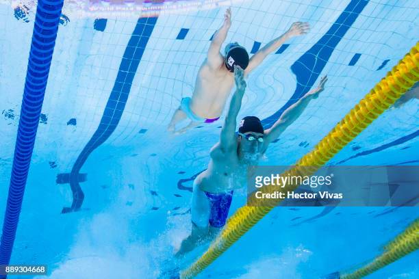Hyeonkyu Lim of Korea competes in men´s 100 m Butterfly S14 during day 7 of the Para Swimming World Championship Mexico City 2017 at Francisco...