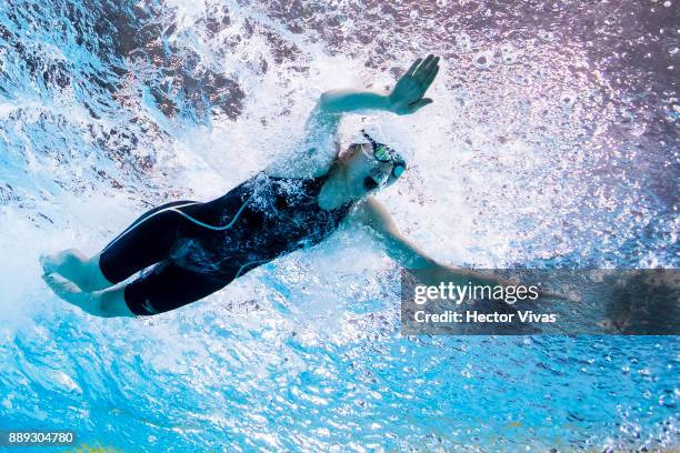 Wooseon Park of Korea competes in women´s 100 m Butterfly S14 during day 7 of the Para Swimming World Championship Mexico City 2017 at Francisco...