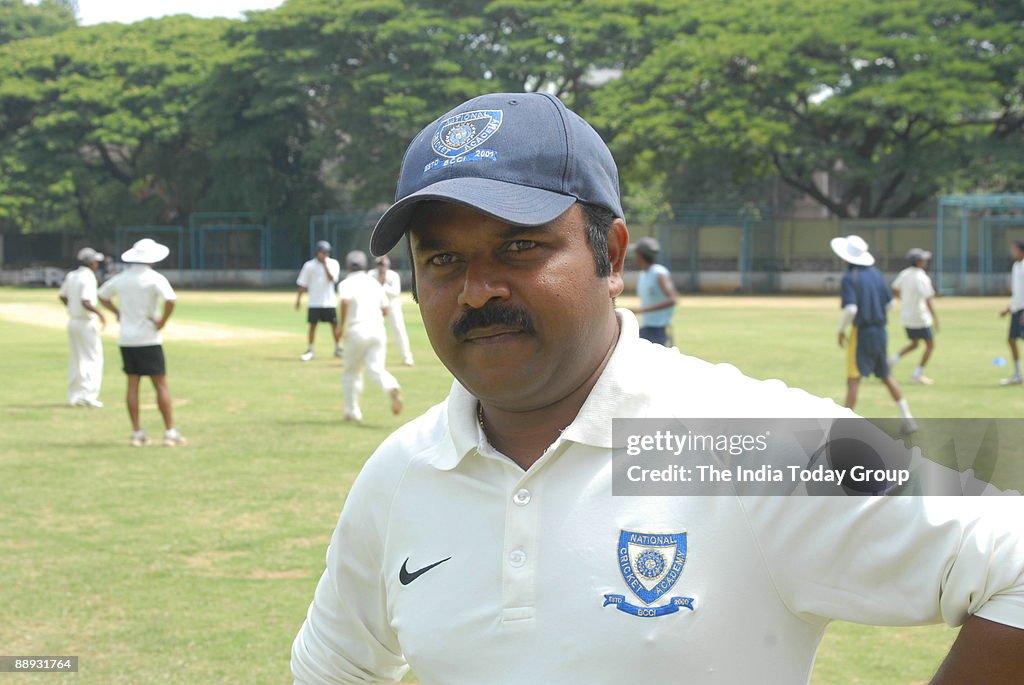 Praveen Amre, Coach of the National Cricket Academy, Bangalore, Karnataka, India (coach Pravin Amre)