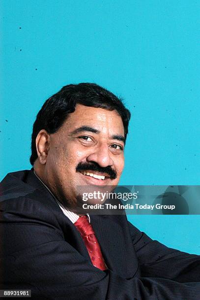 Balu Doraiswamy, Managing Director, Hewlett-Packard India, poses during interview, at office, in Bangalore, India, Potrait, Sitting