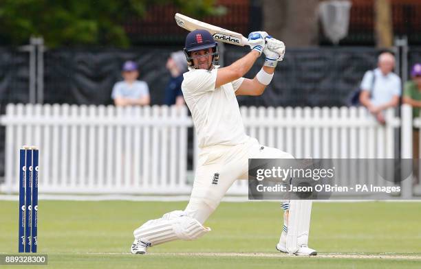 England's Liam Livingstone plays a shot during day one of the Tour match at Richardson Park, Perth. PRESS ASSOCIATION Photo. Picture date: Saturday...