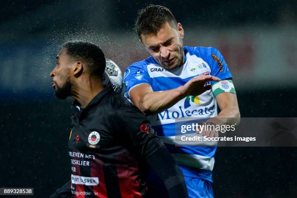 Jeffry Fortes of Excelsior, Bram van Polen of PEC Zwolle during the Dutch Eredivisie match between Excelsior v PEC Zwolle at the Van Donge & De Roo...