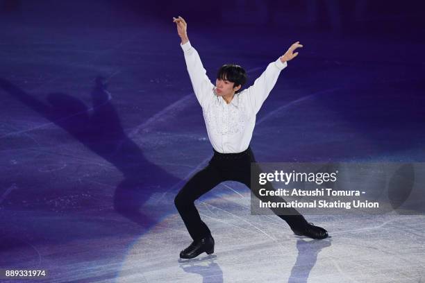 Mitsuki Sumoto of Japan performs his routine in the Gala exhibition during the ISU Junior & Senior Grand Prix of Figure Skating Final at Nippon...