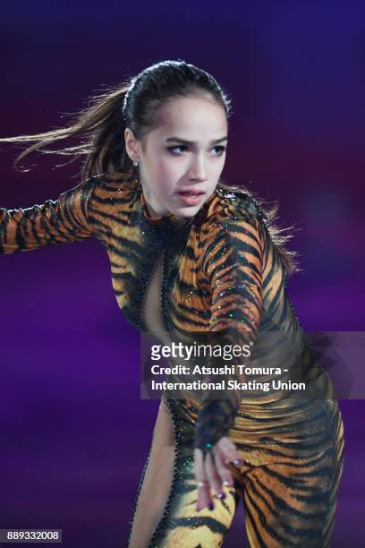 Alina Zagitova of Russia performs her routine in the Gala exhibition during the ISU Junior & Senior Grand Prix of Figure Skating Final at Nippon...