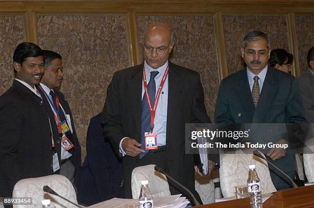 Indian Foreign Secretary Shivshankar Menon at the ceremony of the 14th South Asian Association for Regional Cooperation Summit, in New Delhi, 04...