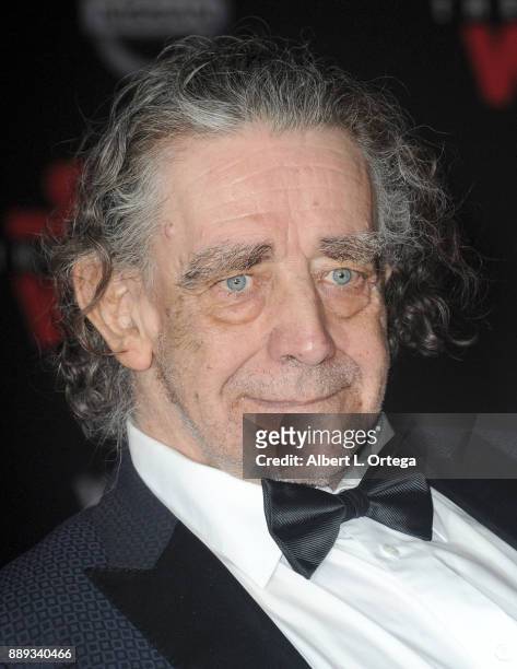 Actor Peter Mayhew arrives for the Premiere Of Disney Pictures And Lucasfilm's "Star Wars: The Last Jedi" held at The Shrine Auditorium on December...