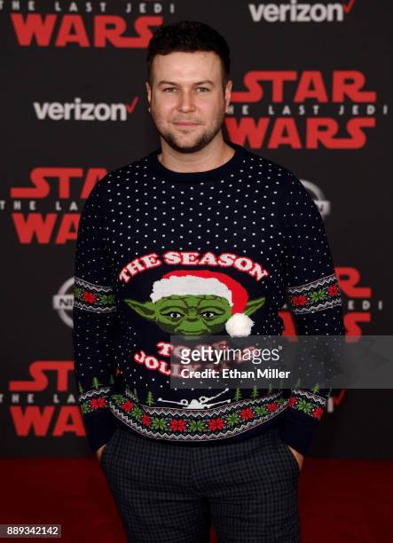 Actor/comedian Taran Killam attends the premiere of Disney Pictures and Lucasfilm's "Star Wars: The Last Jedi" at The Shrine Auditorium on December...
