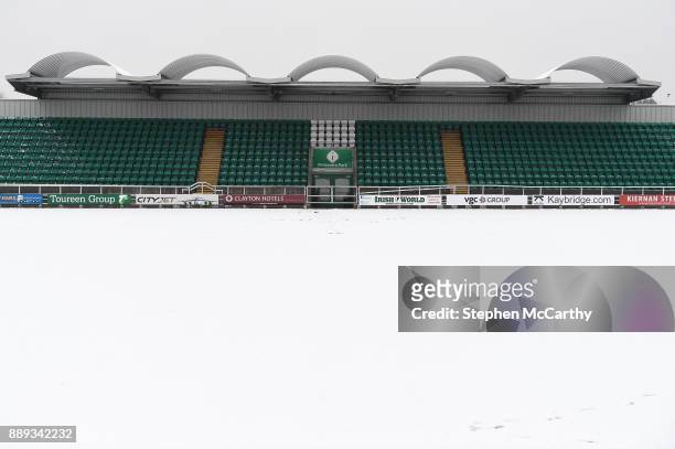 London , United Kingdom - 10 December 2017; A general view of McGovern Park following postponement of the AIB GAA Football All-Ireland Senior Club...