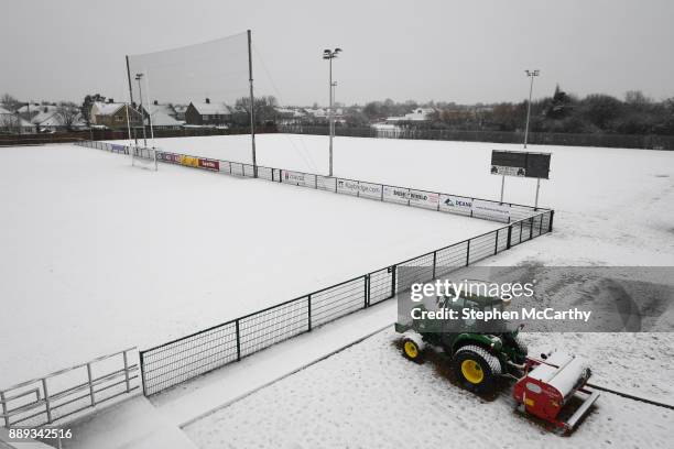 London , United Kingdom - 10 December 2017; A general view of McGovern Park following postponement of the AIB GAA Football All-Ireland Senior Club...