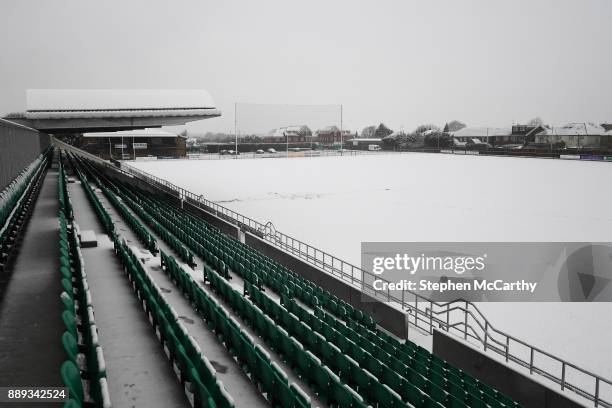 London , United Kingdom - 10 December 2017; A general view of McGovern Park following postponement of the AIB GAA Football All-Ireland Senior Club...