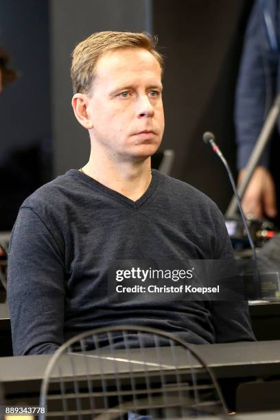 Joerg Heinrich new assistant coach of Dortmund is seen during the press conference at Signal Iduna Park on December 10, 2017 in Dortmund, Germany.