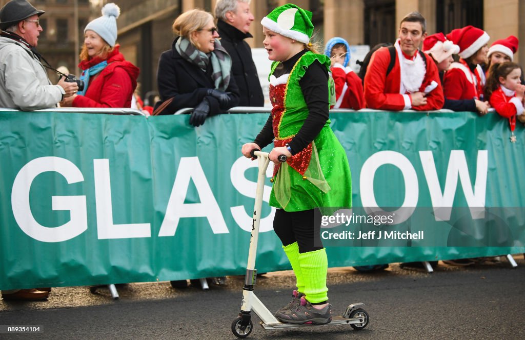 Santa Dash In Glasgow
