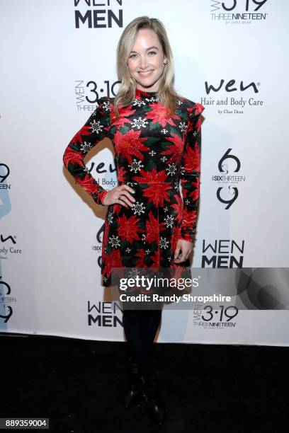 Kelley Jakle arrives to Chaz Dean winter party 2017 benefiting Love is Louder on December 9, 2017 in Los Angeles, California.