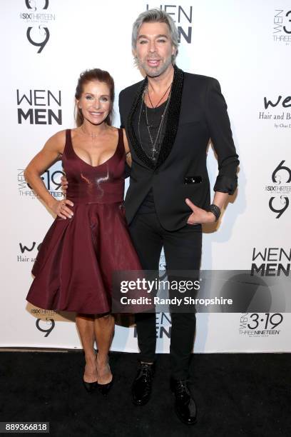 Joanne Dean and Chaz Dean arrive to Chaz Dean winter party 2017 benefiting Love is Louder on December 9, 2017 in Los Angeles, California.