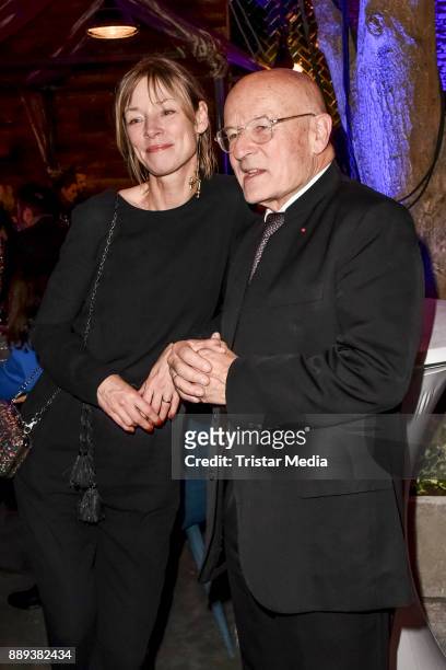 Jenny Juergens and Volker Schloendorff attends the European Film Awards 2017 on December 9, 2017 in Berlin, Germany.