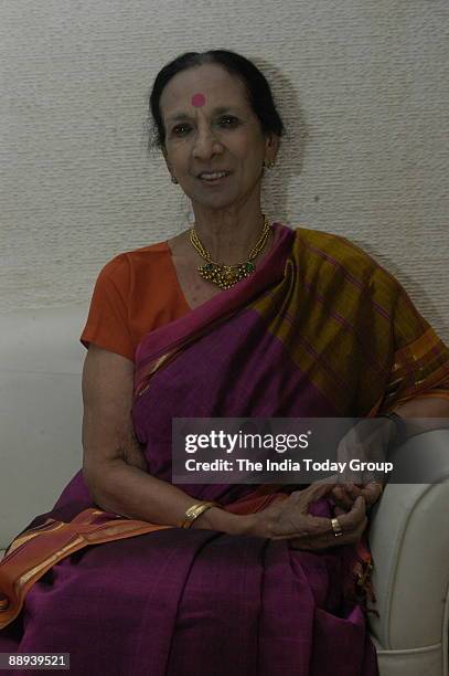 Mrinalini Sarabhai, Classical Dancer, Choreographer at the Lifetime achievement award ceremony organised by Living Legend of India in New Delhi on...
