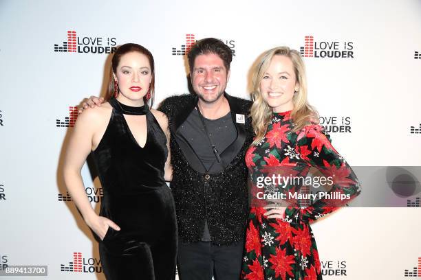 Shelley Regner, Courtney Knowles and Kelley Jakie arrive at Chaz Dean Winter Party 2017 benefiting Love is Louder on December 9, 2017 in Los Angeles,...