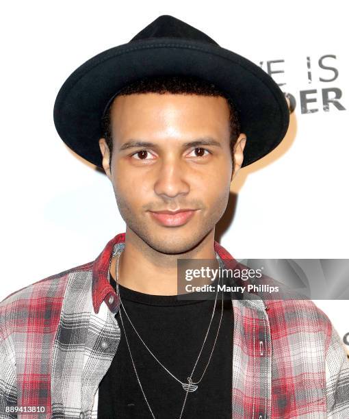 Rayron Suraay arrives ar Chaz Dean Winter Party 2017 benefiting Love is Louder on December 9, 2017 in Los Angeles, California.