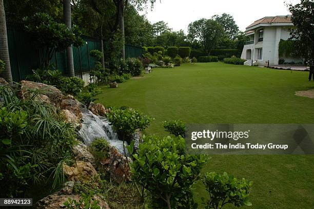 View of Kumar Mangalam Birla's House and Park in New Delhi, India