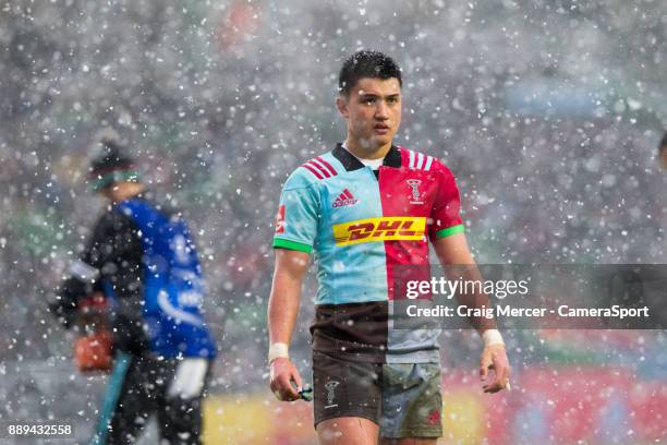 Marcus Smith of Harlequins during the European Rugby Champions Cup match between Harlequins and Ulster Rugby at Twickenham Stoop on December 10, 2017...