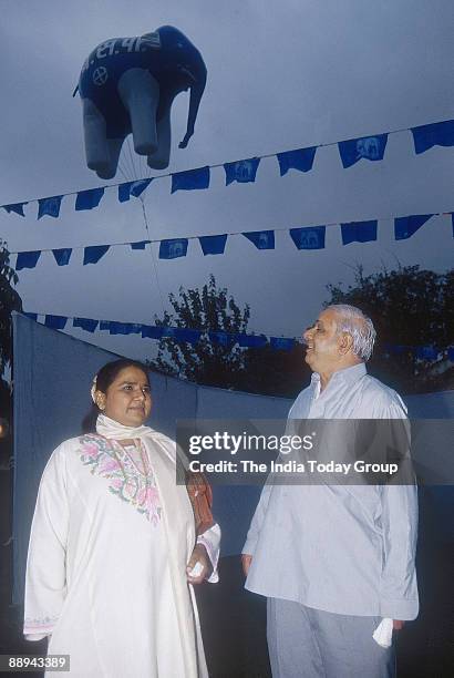 Mayawati, Kanshi Ram and BSP Party Symbol
