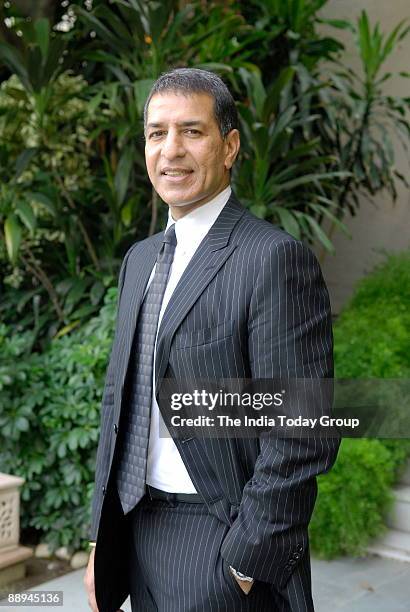 Rajan Mittal, Managing Director, Bharti Enterprises, poses during the press conference in Delhi, India. Potrait