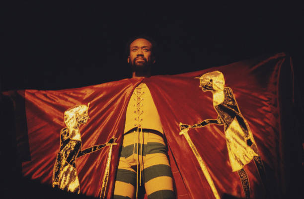 American singer-songwriter and musician Maurice White of American multi-genre band Earth, Wind & Fire performing, US, 3rd February 1978.