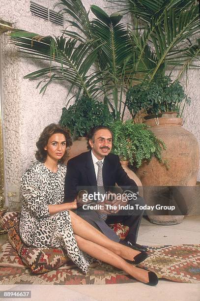 Adi B Godrej, Chairman of Godrej Group along with his wife Parmeshwar Godrej