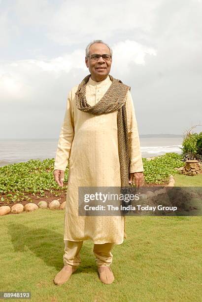 Hinduja, Hinduja Group chairman, poses at outdoor location, in Mumbai, India. Profile