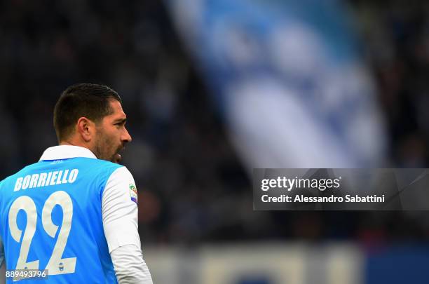 Marco Boriello of Spal looks on during the Serie A match between Spal and Hellas Verona FC at Stadio Paolo Mazza on December 10, 2017 in Ferrara,...