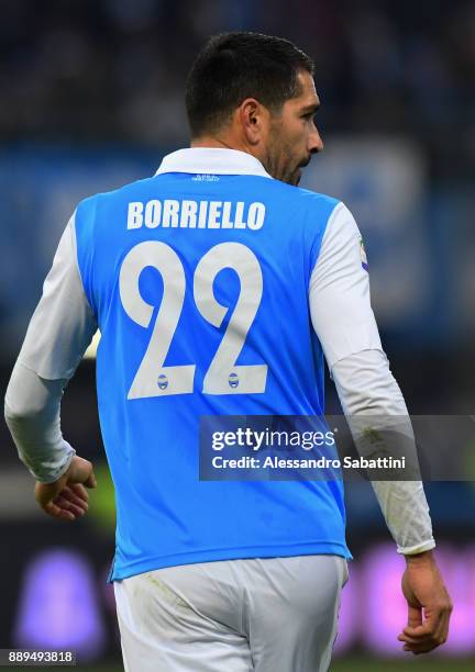 Marco Boriello of Spal looks on during the Serie A match between Spal and Hellas Verona FC at Stadio Paolo Mazza on December 10, 2017 in Ferrara,...