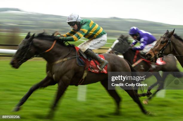 Ireland - 10 December 2017; Aa Bee See with Mark Walsh up ahead of Mary Frances with Robbie Power up on their way to winning the 3 For 2 Festival...