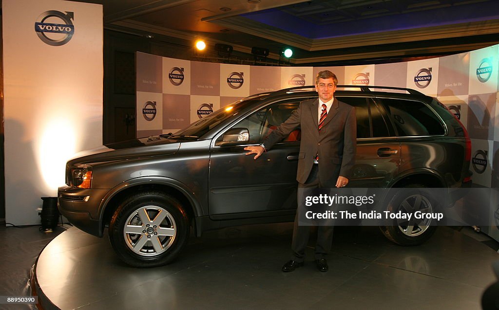 Paul de Voijs, Managing Director of Volvo India during a launch of new VOLVO S80 and XC90 car in New Delhi, India