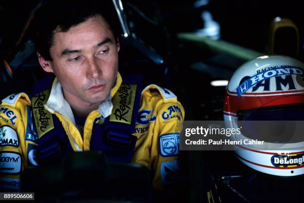 Satoru Nakajima, Lotus-Honda 99T, Grand Prix of Hungary, Hungaroring, 09 August 1987.